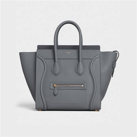 celine nano kohl grey|Nano Luggage bag in baby drummed calfskin .